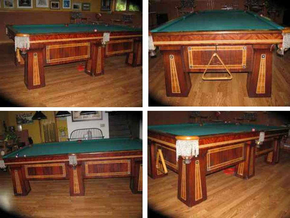 Antique Wendt Billiard Table